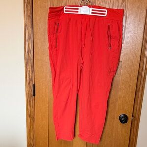 Athleta Red Track Joggers
